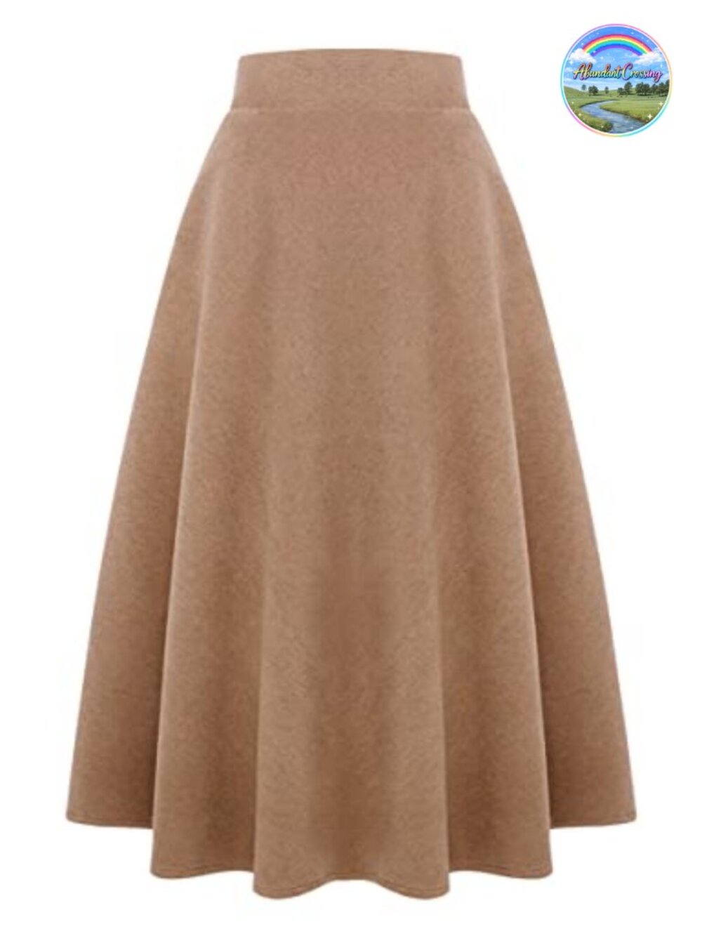 Women's Wool Plaid A-Line Pleated Maxi Long Skirt